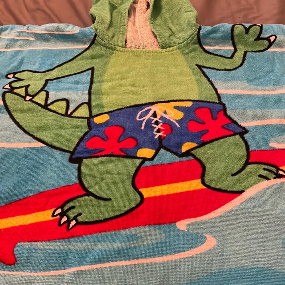 Baby Alligator Hooded Towel